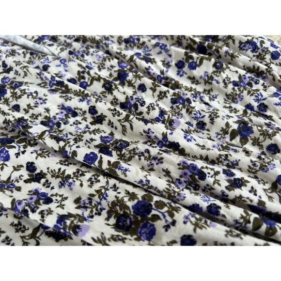 FREE PEOPLE  Kaya Print Cutout Bodysuit - Ivory Combo Medium - Picture 12 of 13